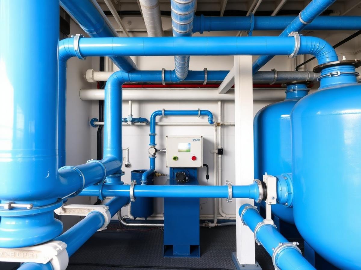 Water Treatment work by R.K Rout & Co. — Water treatment plant piping