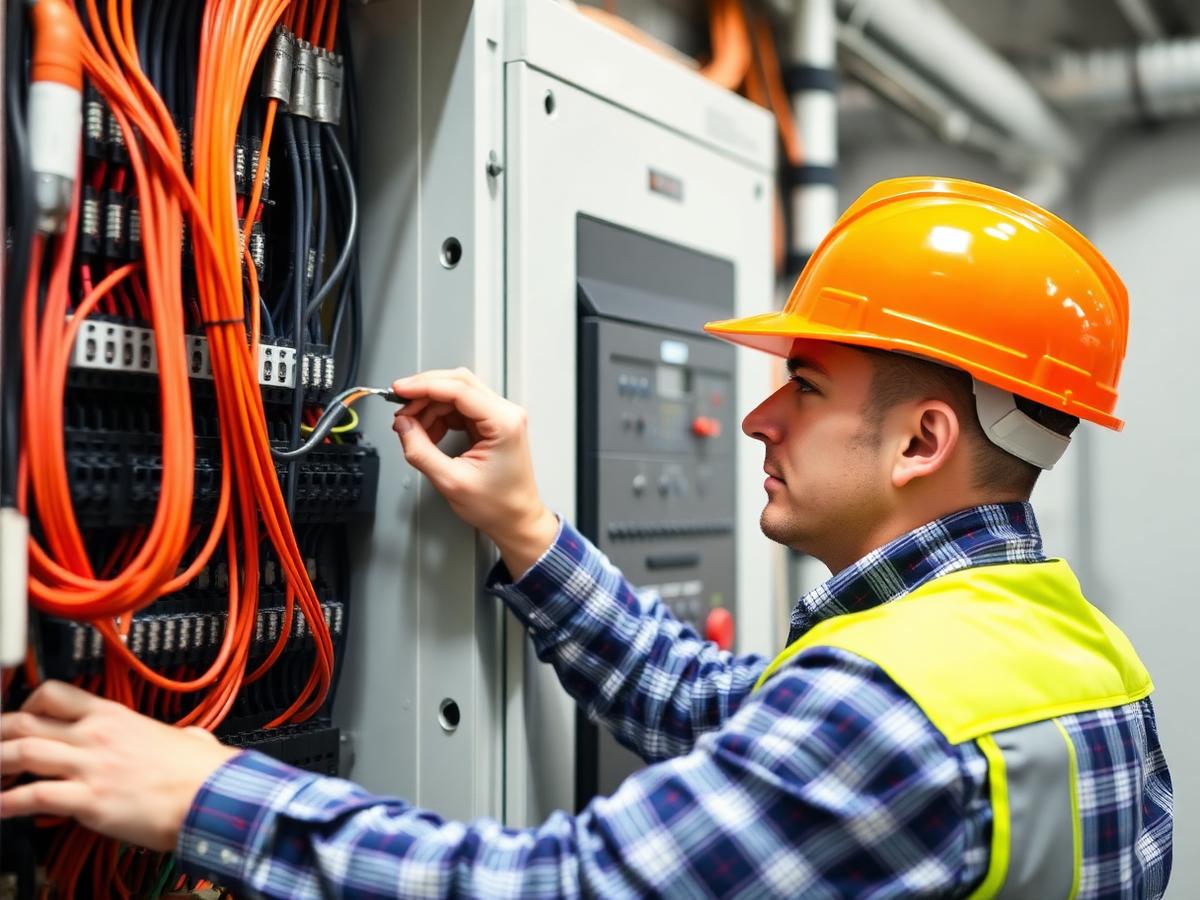 MEP work by R.K Rout & Co. — LT panel termination and cable dressing